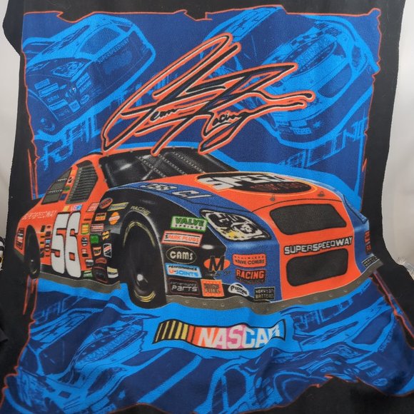 Official NASCAR Blanket Blue/Black/Red Team Racing #66, 4' x 5' - Picture 1 of 4